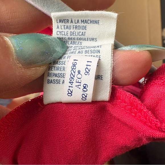 VTG American Eagle Outfitters Y2K Babydoll Sleeveless Mini Dress Women's M - Picture 9 of 11